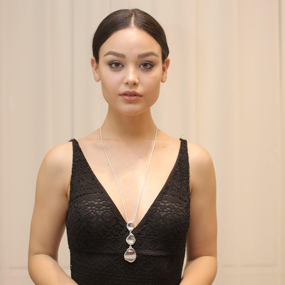 Statement Multi-Layer Y Necklace 28" Adjustable G… - image 2